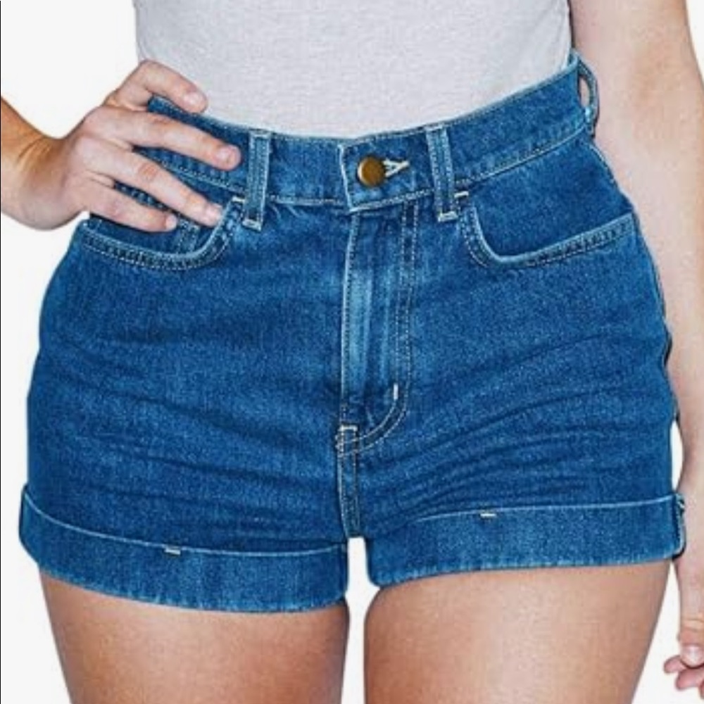 American apparel denim shorts